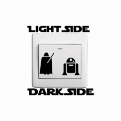 Personalized Wall Decal Dark Side Light Switch Sticker DIY Vinyl Home Decor