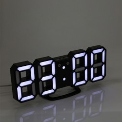 Modern 3D LED Display Digital Desk Wall Alarm Clock