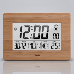 FanJu FJ3530 Big Screen Digital Alarm Clock with Dual Alarm, Indoor Temperature, Moon Phase, Calenda