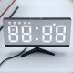 LED Mirror Digital Alarm Clock Multifunction Snooze Display Time with Bracket