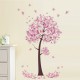 YEDUO Butterfly Flower Tree Wall Stickers Decals Girls Women Bedroom Decor