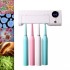 UV Toothbrush Holder USB Rechargeable 4 Toothbrush Sterilizer Holder Wall Mounte