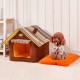 Removable Dog Cat House Pet Bed