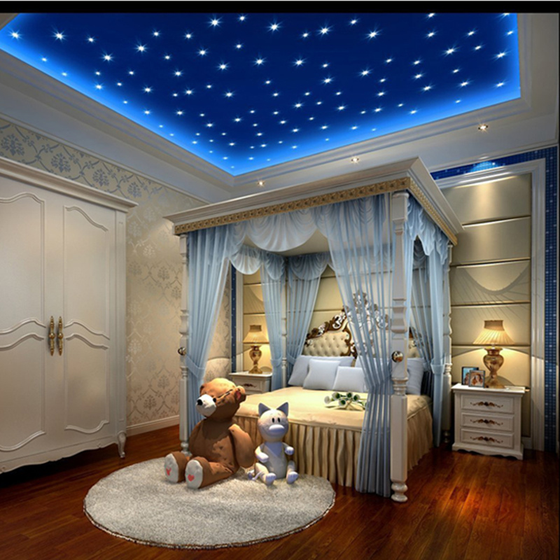 WS 100Pcs Lovely Luminous Stars Wall Stickers Home Glow In The Dark  for Kids Fluorescent Decoration
