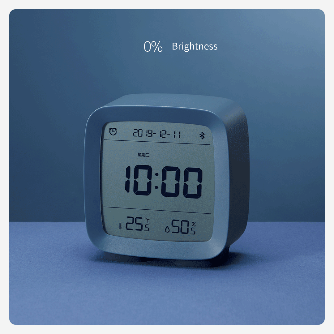 CGD1 Mini Multifunction Bluetooth Alarm Clock Temperature / Humidity Monitor Night Light from Xiaomi youpin - Blue Ivy