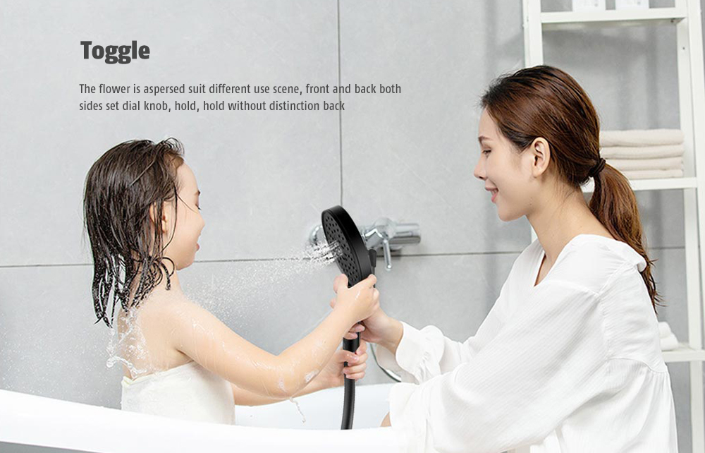 Three Pray Pattern / Single-Handed Button / Rotatable Design Holding Shower Hose Lifting Lever from Xiaomi youpin