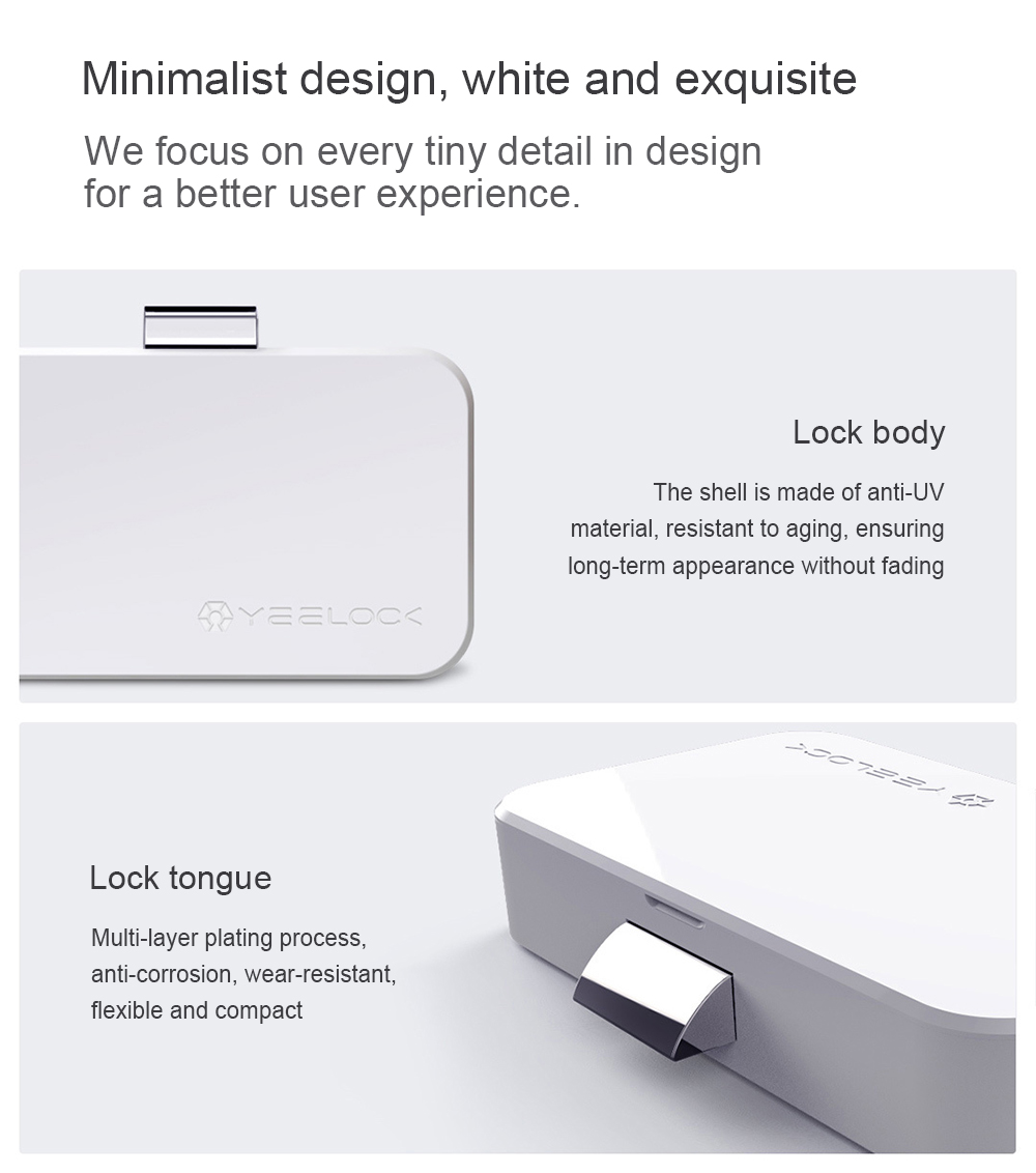 Xiaomi Mijia Intelligent APP Remote Control Lock  - White