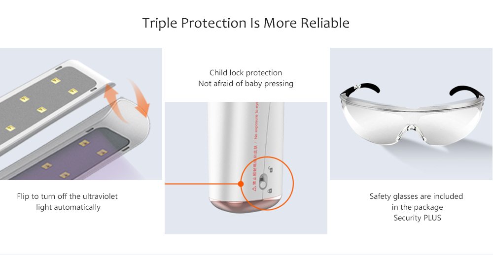 X5 UVC LED Handheld UV Disinfection Sterilizing Stick Lamp from Xiaomi Youpin - White